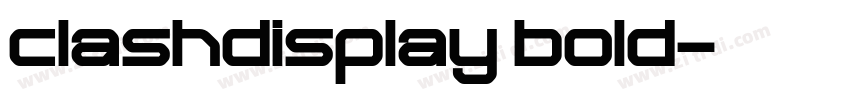 clashdisplay bold字体转换